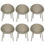 Kit 6 Poltronas Área Externa de PP Marina com Base Desmontável Fendi G56 - Gran Belo Imagem de Kit 6 Poltronas Área Externa de PP Marina com Base Desmontável Fendi G56 - Gran Belo