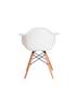 Imagem de Kit 6 Poltronas Cadeira Charles Eames Com Braço Branca