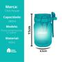 Imagem de Kit 6 Pote Hermético De Vidro Com Trava e Colher de Bambu Redondo 280ml