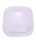 Imagem de Kit 6 Pote Transparente Com Tampa Branca 600ml Com Válvula Para Microondas Freezer LigBrin