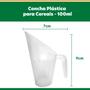 Imagem de Kit 6 Potes Acrílico Quadrado com Tampa 3,3l+ Conchas 100ml