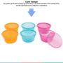 Imagem de Kit 6 Potes de Armazenamento 250ml Para Leite Materno e Papinha Livre de BPA Buba