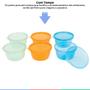 Imagem de Kit 6 Potes de Armazenamento 250ml Para Leite Materno e Papinha Livre de BPA Buba