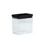Imagem de Kit 6 Potes Hermeticos Lummini Retangular Black Paramount