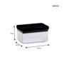 Imagem de Kit 6 Potes Herméticos Retangular Lumini Black 580/1300ml