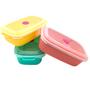 Imagem de Kit 6 potes para mantimentos alimentos fruta 1100ml com tampa BPA FREE marmita vasilha ração Sanremo
