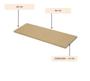 Imagem de Kit 6 Prateleiras Mdf Cru 60x20 Cms Com Suporte