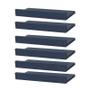 Imagem de Kit 6 Prateleiras Porta Quadros 40 x 15cm azul Suporte Invisível