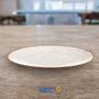 Imagem de Kit 6 Pratos 25 cm Raso Porcelana Rustica Decorada Reforçada Tramontina Mesa Jantar Almoço Familia
