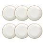 Imagem de Kit 6 Pratos 25 cm Raso Porcelana Rustica Decorada Reforçada Tramontina Mesa Jantar Almoço Familia