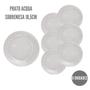 Imagem de Kit 6 Pratos Acqua Sobremesa Vidro Nadir 18,5cm