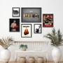 Imagem de Kit 6 Quadros Decorativos Rocky Balboa - Madeira Branca