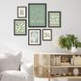 Imagem de Kit  6 Quadros Matisse Picasso Bege e Verde