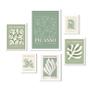 Imagem de Kit  6 Quadros Matisse Picasso Bege e Verde