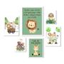 Imagem de Kit 6 Quadros Quarto Infantil Safari - Sonhe Alto - Vidro