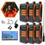 Imagem de Kit 6 Rádios Comunicadores Walk Talk Portátil UV-16PLUS