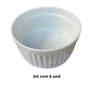 Imagem de Kit 6 Ramekin Médio De Porcelana 150 Ml Molhos E Sobremesas