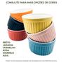 Imagem de Kit 6 Ramekins 210ml Porcelana Cores Sobremesas Restaurante