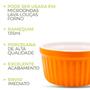 Imagem de Kit 6 Ramekins Laranja 135ml Porcelana Petiscos Restaurante