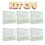 Imagem de Kit 6 Refletores Taschibra TR LED 100W Branco