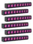 Imagem de Kit 6 Ribaltas Pixel 9 Leds Rgbw 4in1 Dmx C/controle Remoto