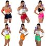 Imagem de Kit 6 Short tactel feminino curtíssimo liso várias cores