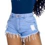 Imagem de Kit 6 Shorts Jeans Luxo Feminino Cintura Alta Destroyed  : ) - Fort moda
