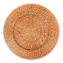 Imagem de Kit 6 Sousplat Redondo Mundiart Rattan Bambu Cores Variadas