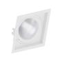Imagem de Kit 6 Spot Embutir Quadrado Recuado Par30 Branco + Lâmpada Led 10w 2700k