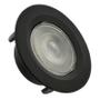 Imagem de Kit 6 Spot Led 5w Redondo Embutir Branco Frio 9x9cm Preto