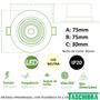 Imagem de Kit 6 Spot Led Redondo Preto Embutir 3w Branco Neutro 4000K