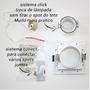 Imagem de kit 6 Spot Recuado Embutir Conecta Bella Iluminação Gu10 Mr11 Branco Ns7351B St609