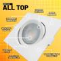 Imagem de Kit 6 Spots LED Taschibra Alltop Embutir Quadrado PAR20 7W 45º