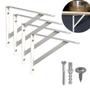 Imagem de Kit 6 Suportes Mão Francesa para Prateleira 30 cm + Kit Instalação