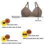 Imagem de Kit 6 Sutian Sem Bojo Plus Size Top Sustentação Liso Cotton