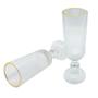 Imagem de Kit 6 Taça Champanhe Espumante Versalhes Borda Dourada 170ml