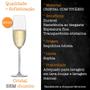 Imagem de Kit 6 Taças Champanhe Cristal Titânio Bohemia Sophia 230ml