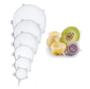 Imagem de Kit 6 Tampas Silicone Universal Multiuso Potes Frutas Legumes