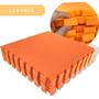 Imagem de Kit 6 Tapete Infantil EVA Estilo Piso Tatame 50x50cm 20mm (1,5m²) Grosso Emborrachado Crianças Bebes Academia Exercícios Encaixe + Bordas Acabamento