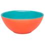 Imagem de Kit 6 Tigelas Bowl Bicolor Laranja e Verde Oxford Cerâmica 600Ml