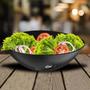 Imagem de Kit 6 Tigelas Saladeiras para Servir Coza Essential Pretas 3,5L Bowls Pipoca Sobremesas Alimentos