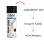 Imagem de Kit 6 tinta em spray preto fosco uso geral  350ml tekbond