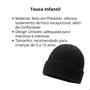 Imagem de Kit 6 Touca Gorro Infantil Unissex 5 a 12 Anos De Inverno Quentinha Protege Frio Em Poliéster