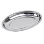 Imagem de Kit 6 Travessa Oval Inox Funda Parmegiana Arroz 30cm 