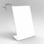 Imagem de Kit 6 Un Placa Comércio Display Pvc 2Mm 25X18 Branco