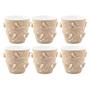 Imagem de Kit 6 Vaso Decorativo Cachepot Plantas Flor Suculenta Jardim 3D 700ml Design Sofisticado