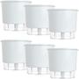 Imagem de Kit 6 Vaso Raiz Auto Irrigável N4 21X18 Branco Plantas Promo