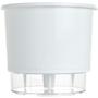 Imagem de Kit 6 Vaso Raiz Auto Irrigável N4 21X18 Branco Plantas Promo