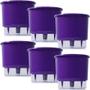 Imagem de Kit 6 Vaso Raiz Autoirrigavel N3 16X14 Roxo Plantas Temperos