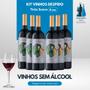 Imagem de Kit 6 Vinho Sem Álcool Despido Tinto Suave - 750ml Nacional